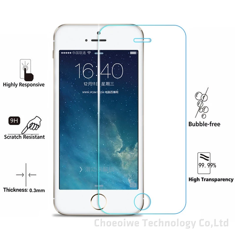 CHOEOIWE i5 5S 9H 2.5D переднее и заднее закаленное стекло для iPhone 6 6S Plus 5 SE 4 4S Защитная