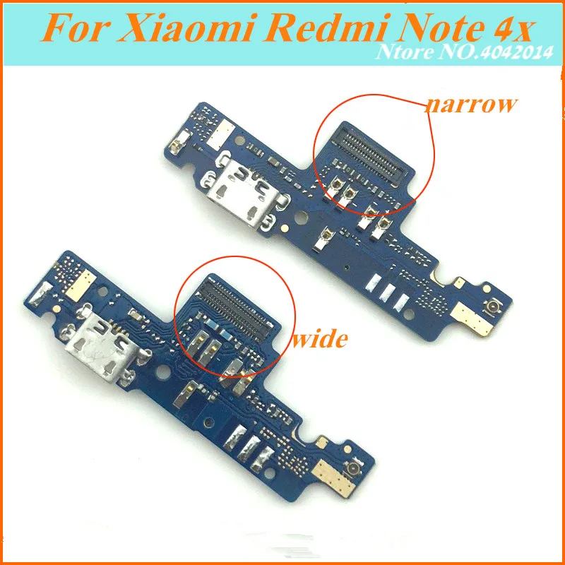 2 шт. оригинальный зарядный USB-порт док-станция гибкий кабель для Xiaomi Redmi Note 4 4X Pro
