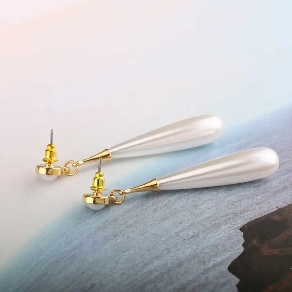 Stud Earring SUKI, богемский стиль, летние серьги-клипсы, металлический золотой жемчуг, подвеска ZA, ювелирное изделие, серьги-капли для свадьбы, Brincos - Окраска металла: Stud Earring