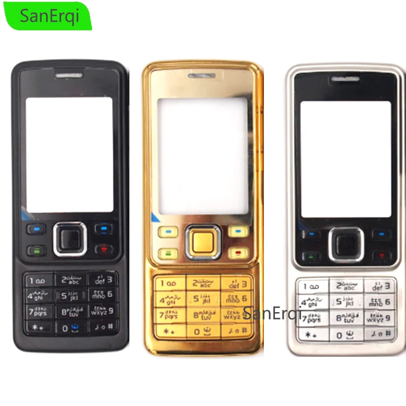 10 шт./лот металлический корпус для Nokia 6300 полностью закрытый мобильный телефон