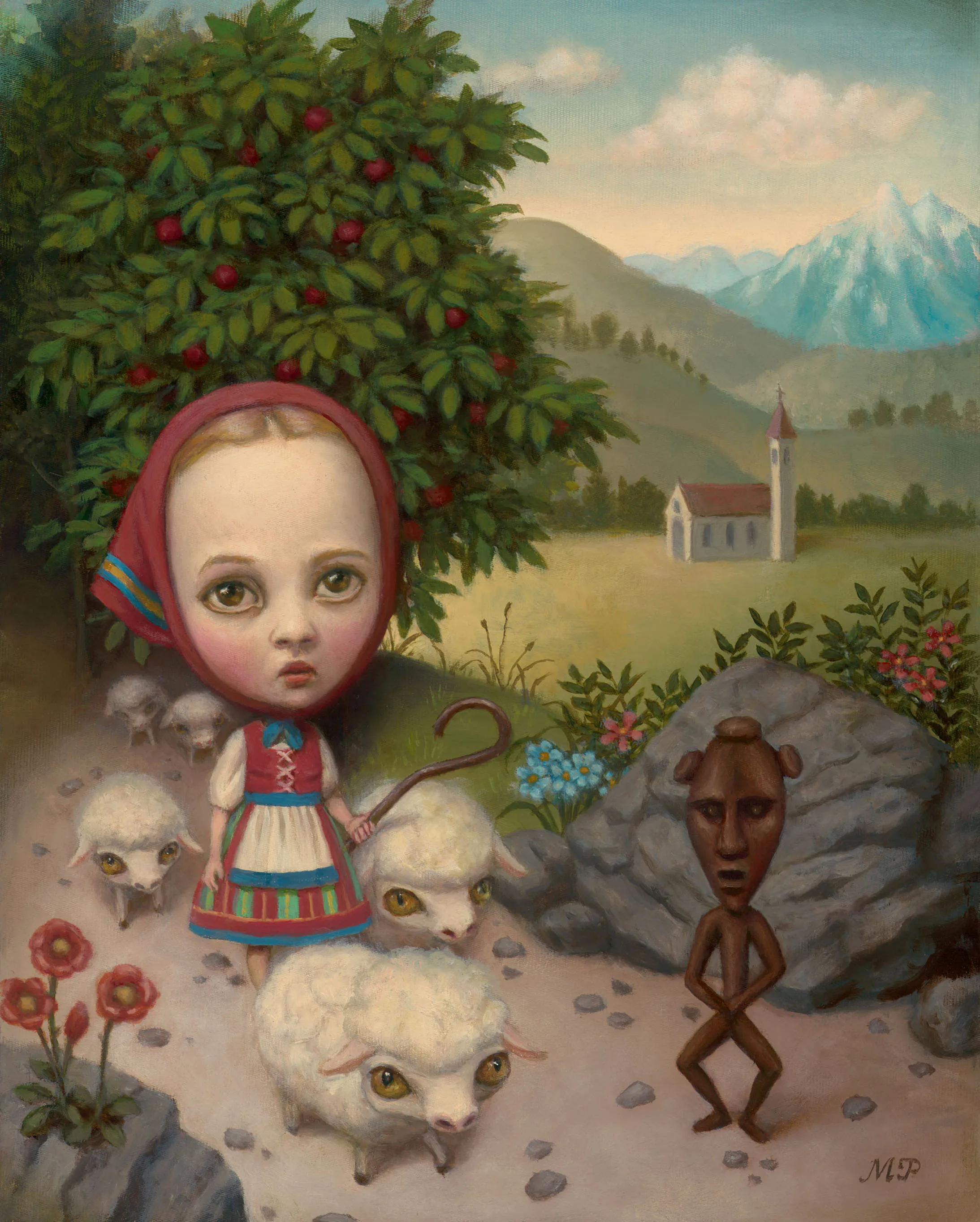 Абстрактный фотографический плакат Mark Ryden Peck Magda Картина на холсте для гостиной