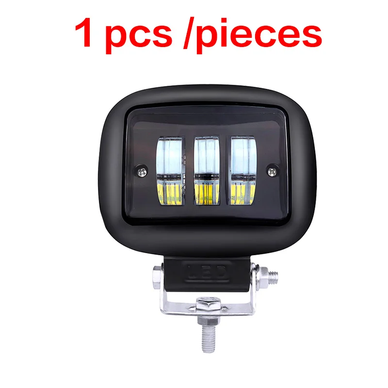 1 pcs Black Square AILEO luces led para Автомобильный светодиодный рабочий светильник 12 в 24 в 30 Вт 6000 К внедорожный бар ATV yacht 4x4 - Цвет: 1 pcs Black Square