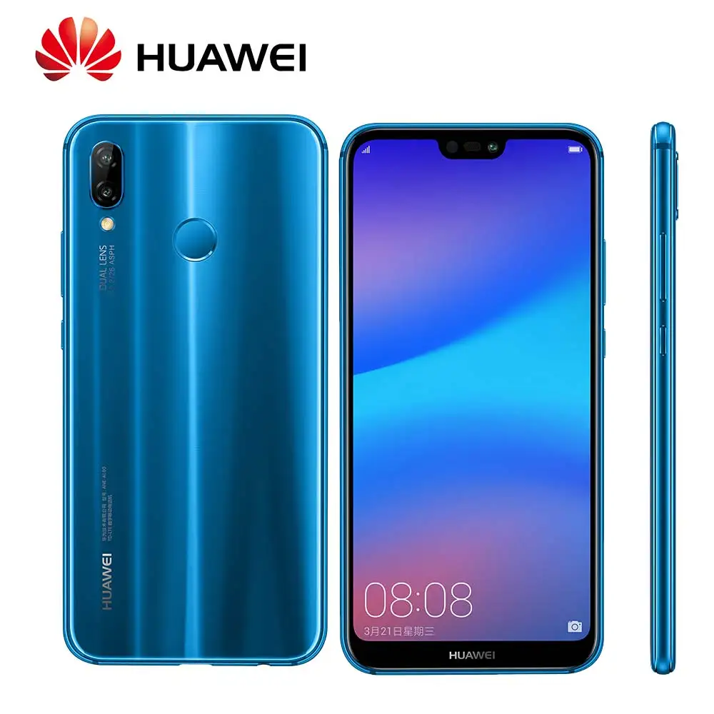 Глобальный Rom huawei P20 Lite Nova 3e Face ID 4/64 ГБ отпечатков пальцев полный вид Экран 24MP