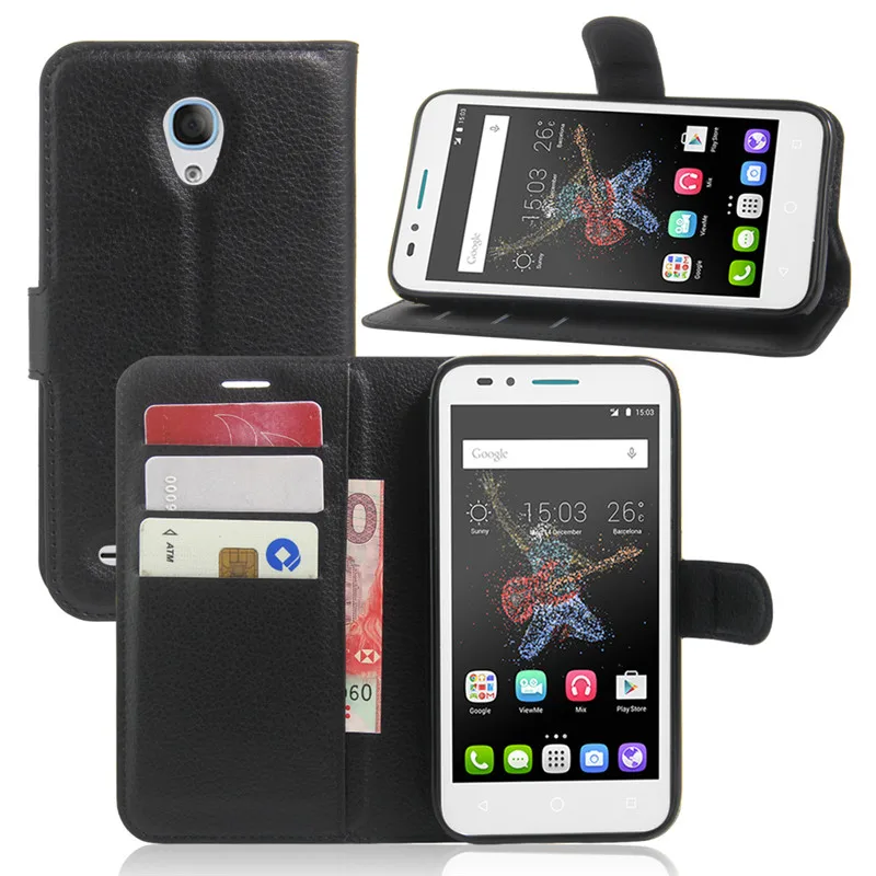 Роскошный чехол из искусственной кожи для Alcatel One Touch Go Play 7048X OT 7046 7046T флип защитный