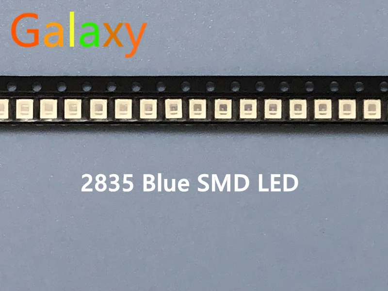 100 шт./лот SMD LED 2835 синий свет 0 2 Вт 3 нм 4 светодиод ~ в светодиод|Подвесные лампочки| |