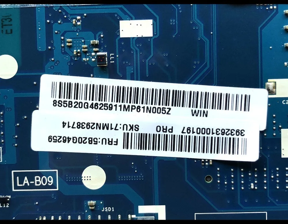 Высокое качество FRU:5B20G46259 для Lenovo Ideapad материнская плата ноутбука и ZIWB2/ZIWB3/ZIWE1/SR1EF