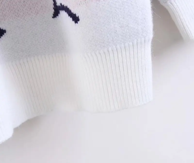 Jenny&ampDave BTS sweater women 2018 high street o-neck batwing oversize loose rocket and letter Jacquard weave pullovers top | Женская