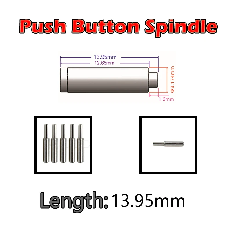 

5pcs 13.95mm Dental Push spindle dental handpiece dental Shaft cartridge rotor spare parts