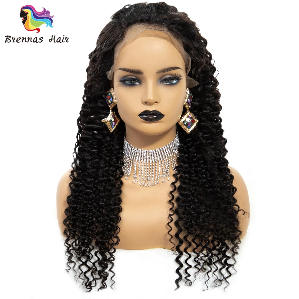 Кудрявые кудрявые человеческие волосы парик 8 '' 26'' бразильские Remy 13X4