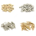 Бусины-разделители в форме сердца и длинных гвоздей, 30-200 шт.лот