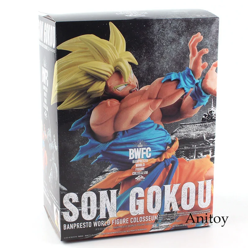 Dragon Ball фигурка Супер Saiyan Son Goku BWFC BANPRESTO WORLD Figure ПВХ фигурка Коллекционная модель игрушки 20 см KT4795