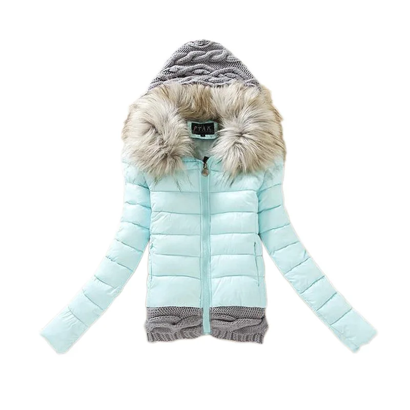 Зимняя женская куртка пальто свитер с прострочкой яркие цвета женские куртки