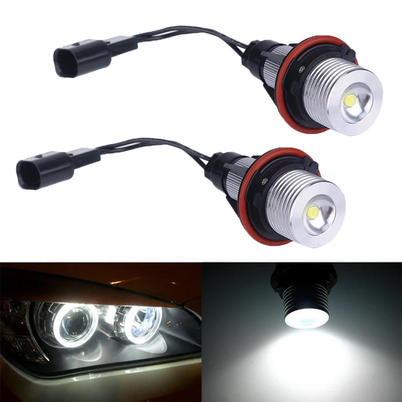 Светодиодная лампа angel eyes для bmw e39 2 шт. 3 Вт Белая светодиодная BMW E39 E53 E60 E61 E63 E64 E65 E66
