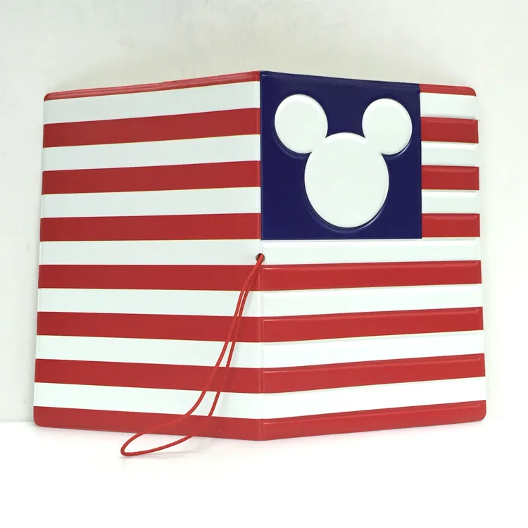 3D мультфильм тиснение США держатель паспорта Обложка на паспорт документы Taoka