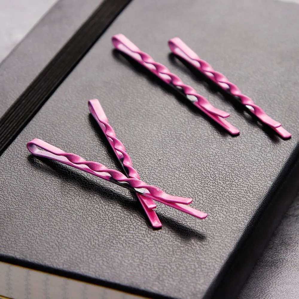 

12PCS/Lot Good Quality Colorful Spiral Barrettes Women Girls Basic Hairpins Headwear Clips Headbands Female Hair Accessories Hot