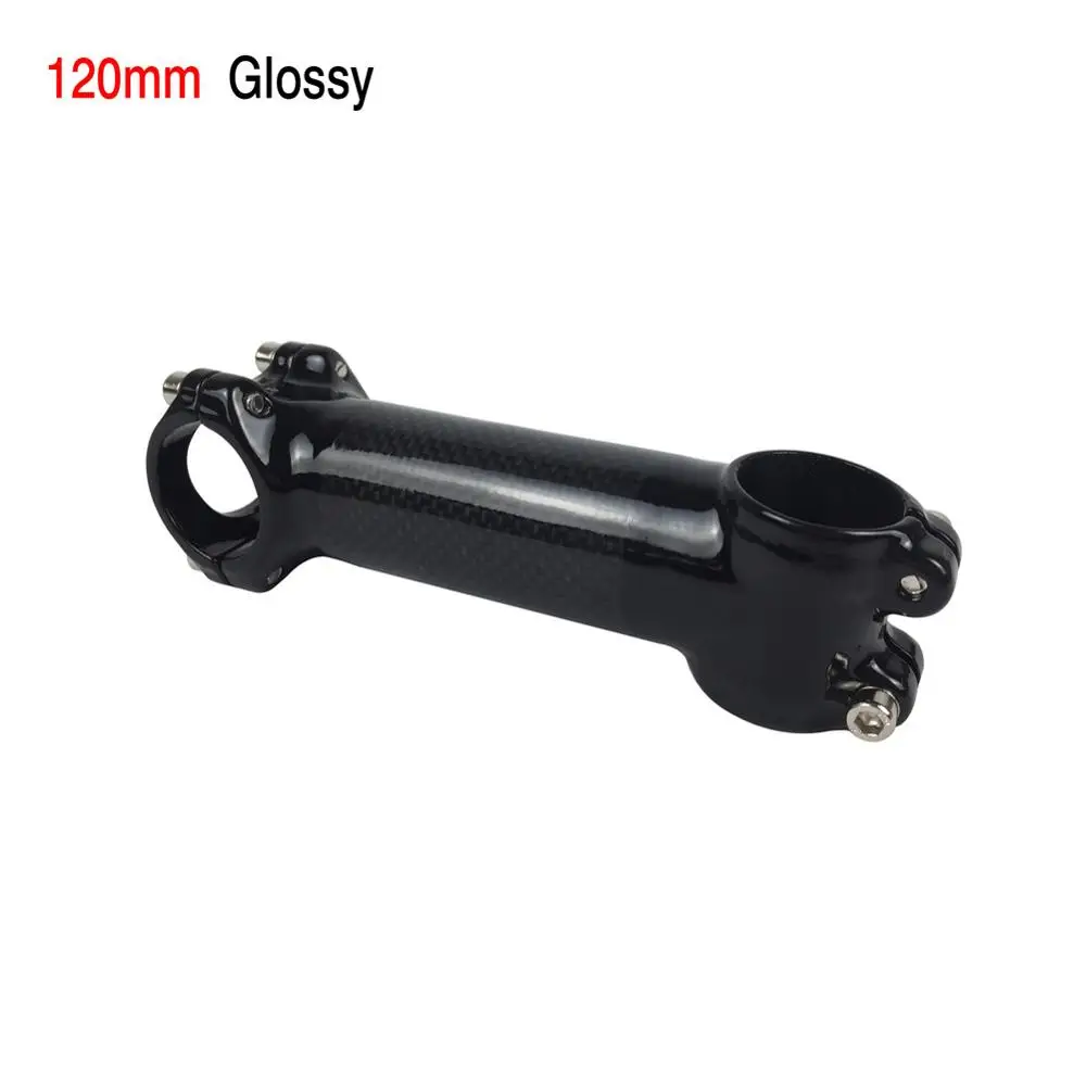 Glossy 120mm Smileteam Алюминий углерода Велосипедный вынос руля 31.8 мм 6 градусов MTB дорожный велосипед Руль управления для мотоциклов стволовых 3 К углерода горный велосипед стебли Запчасти для велосипедов - Цвет: Glossy 120mm
