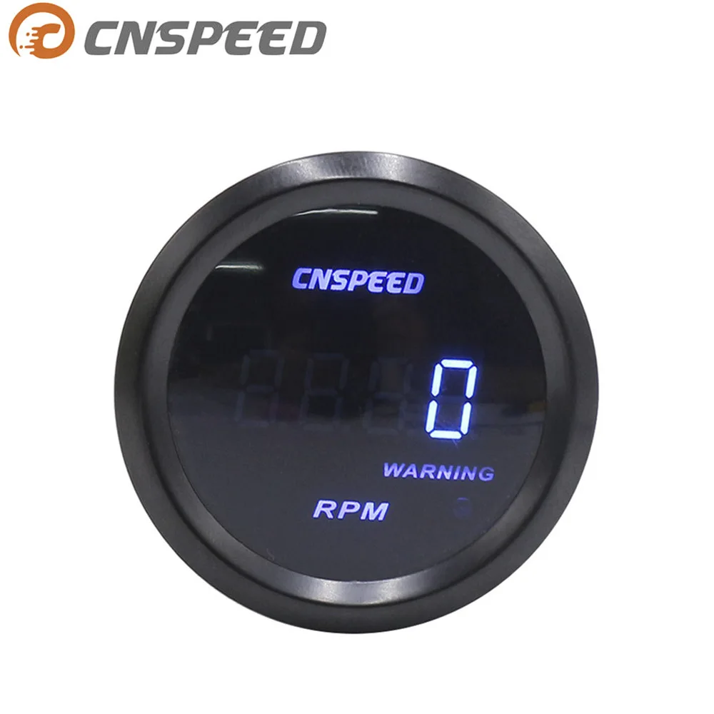 Тахометр CNSPEED цифровой автомобильный 2 дюйма 52 мм 0 9000 об/мин|Тахометры| |
