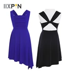 Балетное трико IIXPIN для девочек, платье-пачка с перекрестной спинкой, платье для танцев, гимнастический купальник