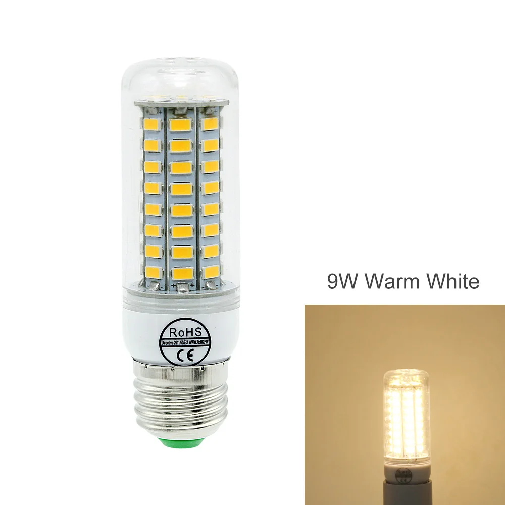 9W Warm White ANBLUB E27 разъем PIR датчик движения лампа держатель светильник управление инфракрасный датчик лампа базовый фитинг 220 В для Светодиодный светильник лампочки с ампулой - Цвет: 9W Warm White