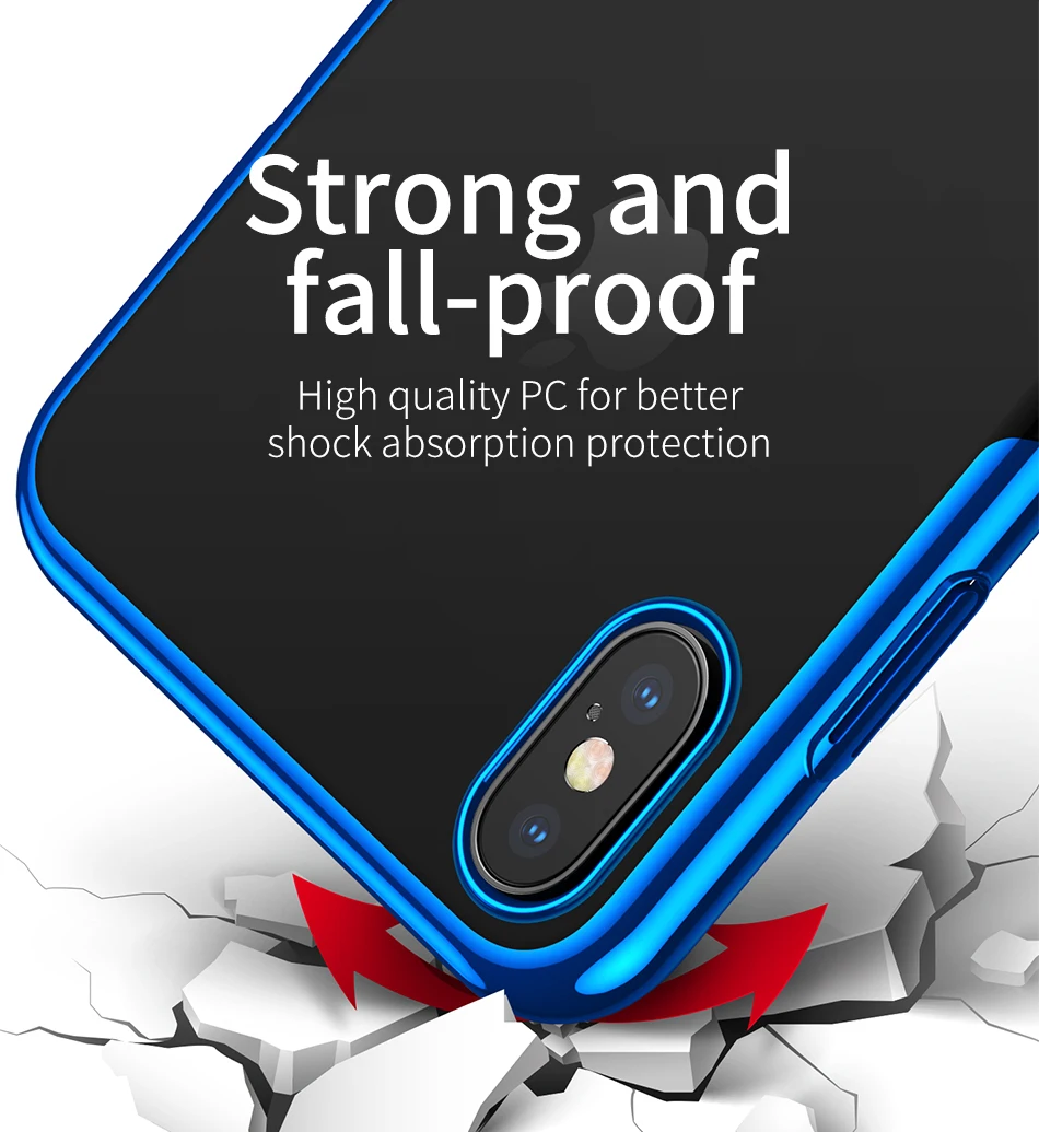 Для iPhone XS Max X XR телефон роскошное покрытие для чехла жесткий пластиковый