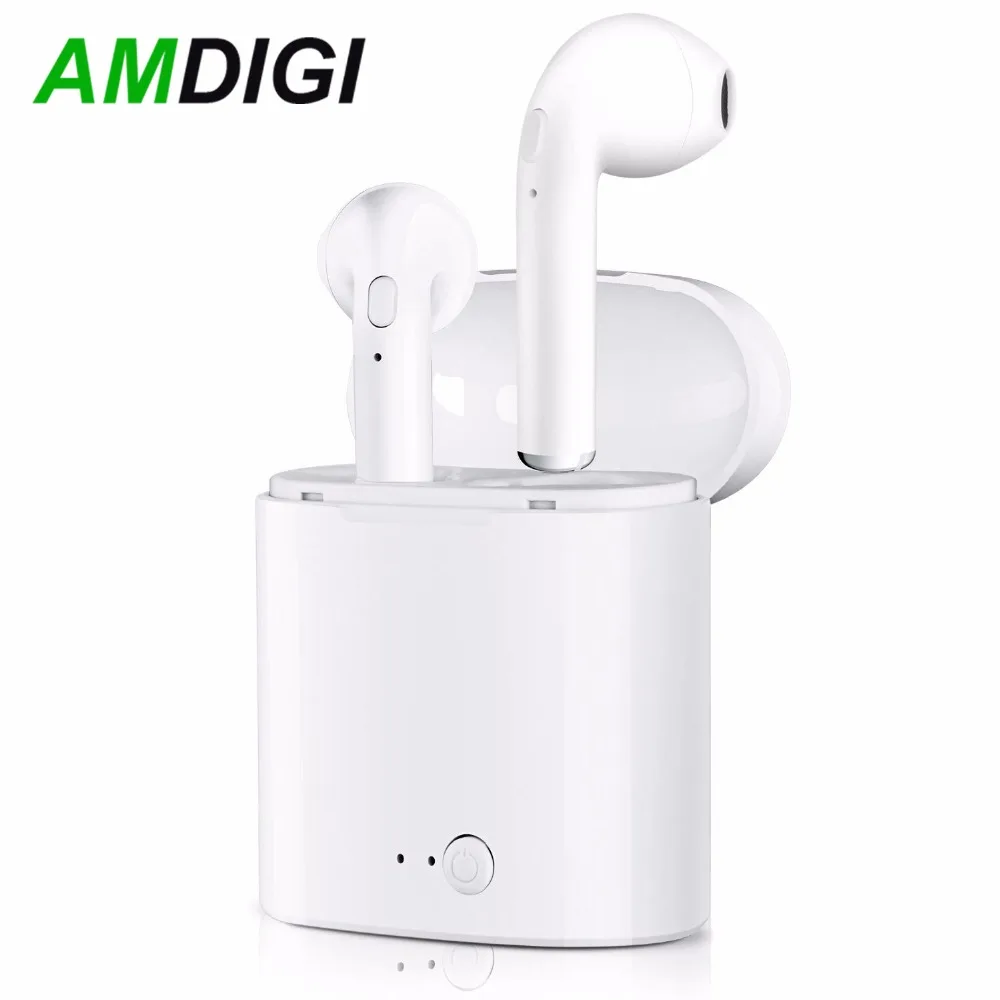 AMDIGI обновленный мини i7 TWS Bluetooth 5 0 наушники i7mini стерео с двойными ушами вызов для