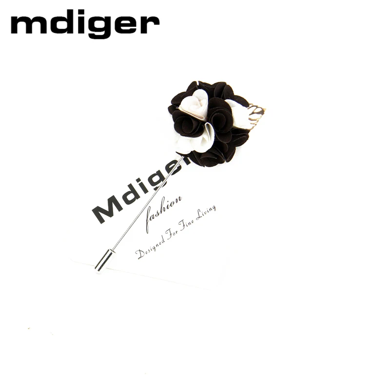 Mdiger Брендовые мужские костюмы броши в виде цветка повседневные Модные ювелирные