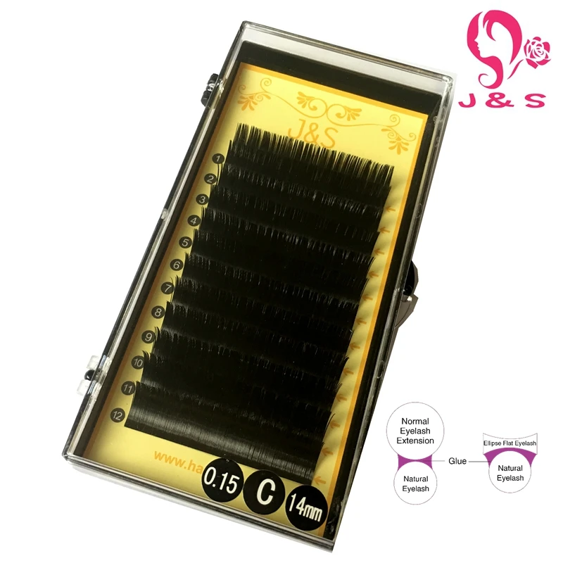 5 шт./лот супер мягкие 3D эллиптические плоские наращивания ресниц J &amp S | Красота и