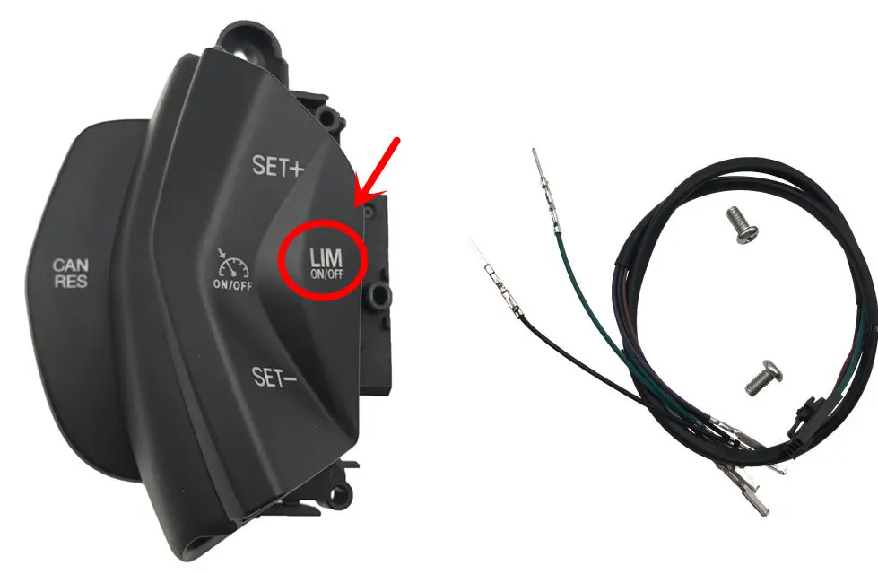 With lim Для ford focus 3 2012- kuga 2012- Кнопка рулевого колеса автомобиля круиз контроль скорости - Цвет: With lim