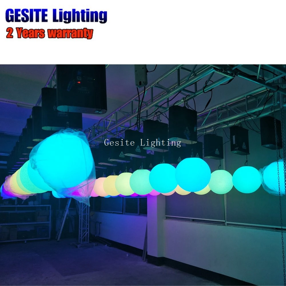 Полноцветный RGB светодиодный подъемный шарик DMX512 контроль сцены цветной