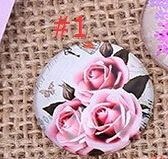 24 шт 12/14/16 мм; Новинка; модные смешанные цветок розы ручной работы фото Стекло Кабошоны с куполом для изготовления ювелирных изделий, аксессуары - Цвет: 1