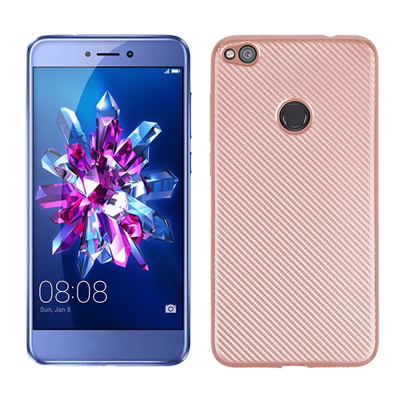углеродные волокна узор силиконовый чехол на huawei honor 8 lite чехлы мягкий