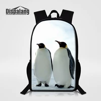 dispalang penguin printed children school bags stylish women men backpacks for teenager boys girls schoolbag kids bookbag