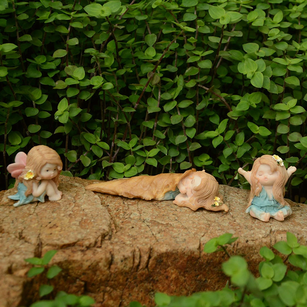 Everyday Collection cute baby Figurine Fairy Garden Decoration Angel miniature home Ornament girl Festival gifts