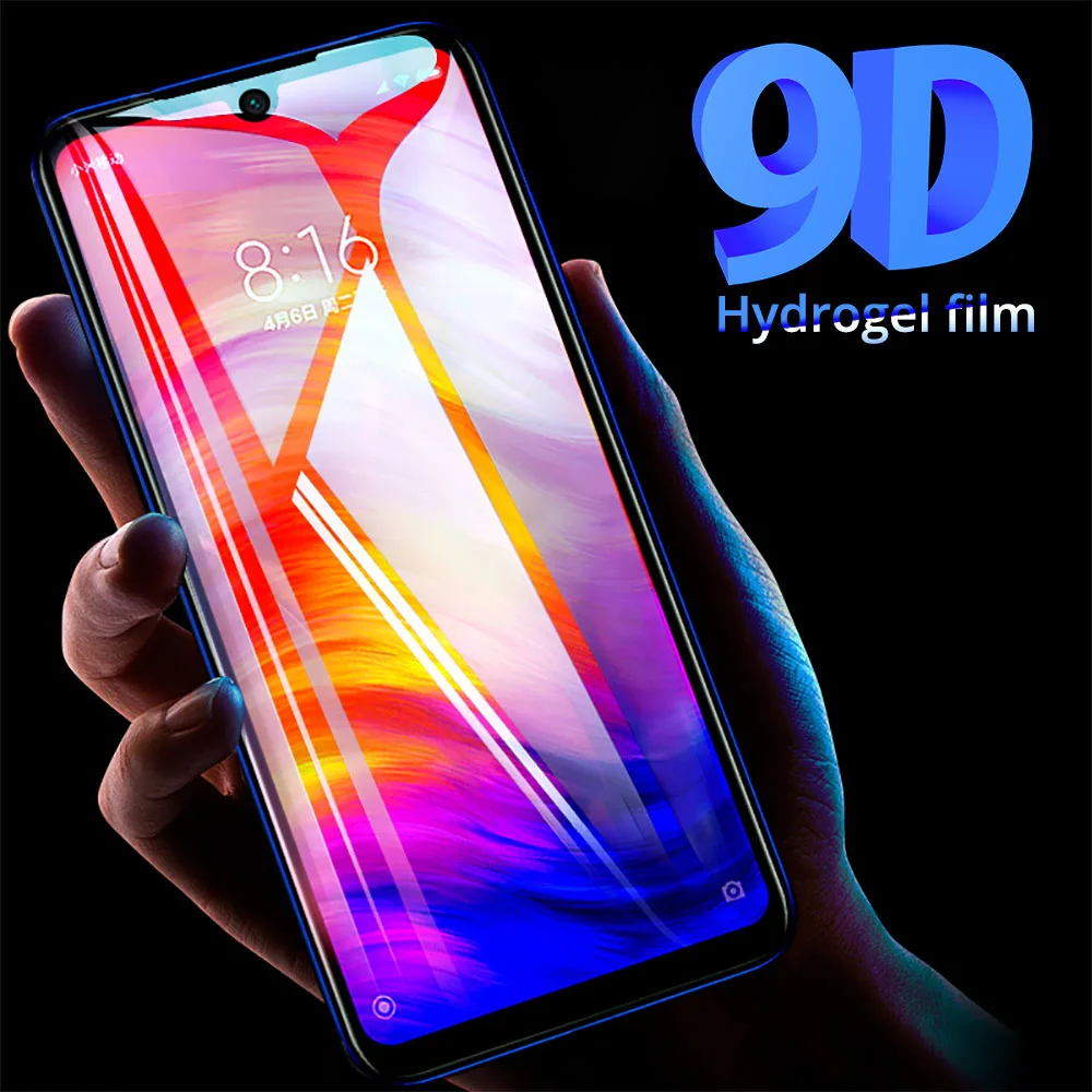9D гидрогелевые пленки для Xiaomi Redmi Note 7 Pro 4X мягкий полный чехол 6X/8 SE Mi A2 Lite note 5 6 pro