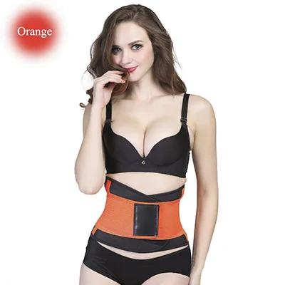 orange Женский корсет для коррекции талии, корректирующий пояс для похудения, моделирующий ремень, корректирующий корсет для похудения, пояс для талии из неопрена, поясничный пояс для спины - Цвет: orange
