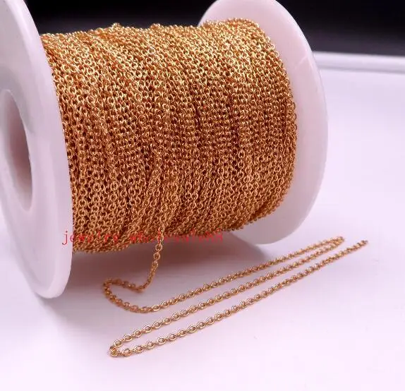 Тонкая цепочка из нержавеющей стали 10 метров 1 5 мм|jewelry finding|diy jewelrychain diy |
