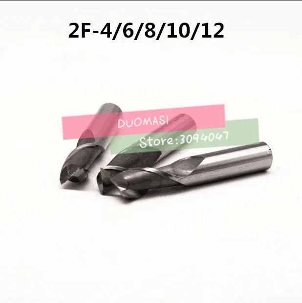 5 шт. фреза Концевая CNC инструменты HSS диаметр 4/6/8/10/12 мм 2 лезвия флейта Инструменты