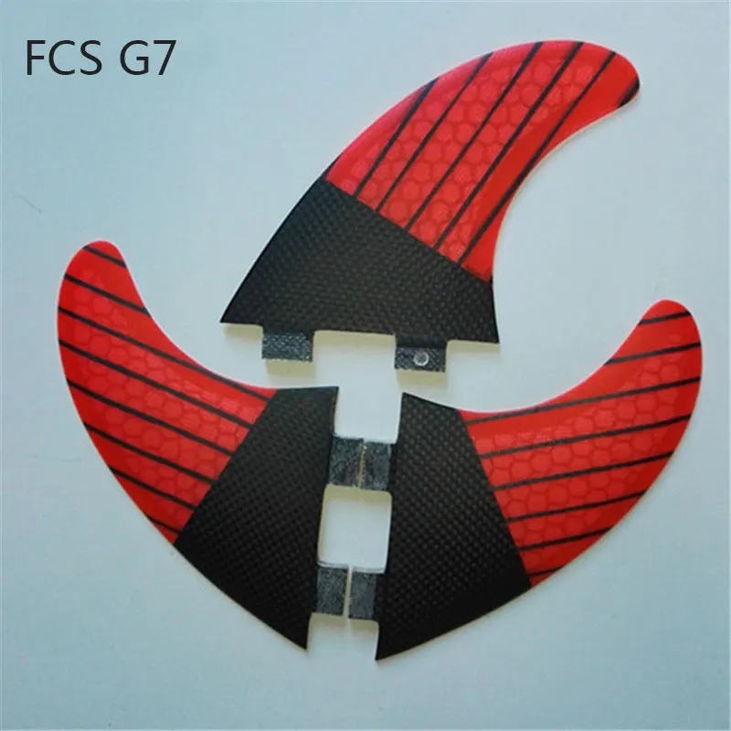 4 цвета FCS G7 (3 шт.) карбоновые катушки для серфинга сотовые ФКС доски плавники thruster