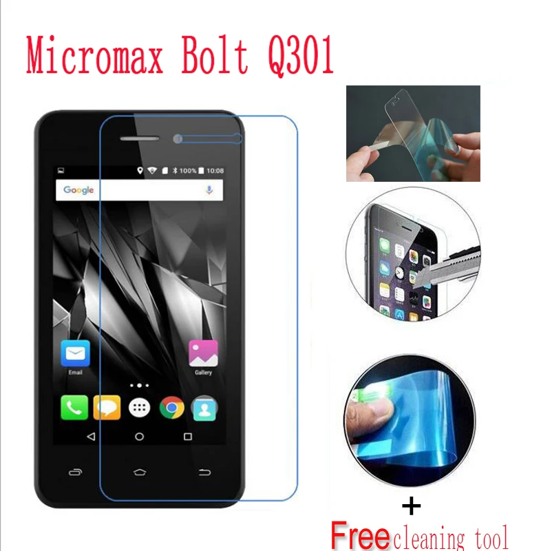 2 шт. ультратонкая нано защитная пленка защитный экран без стекла для Micromax Bolt Q301