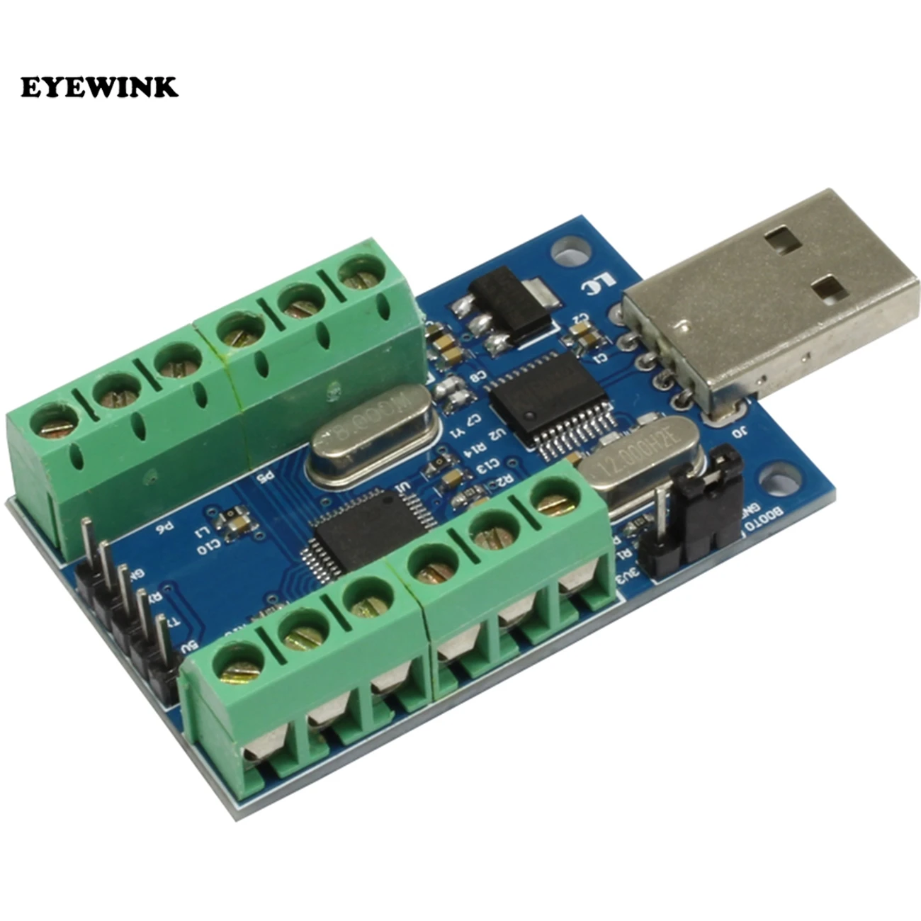 USB 10 канальный 12 битный AD Модуль сбора данных STM32 UART ADC модуль Однопортовый