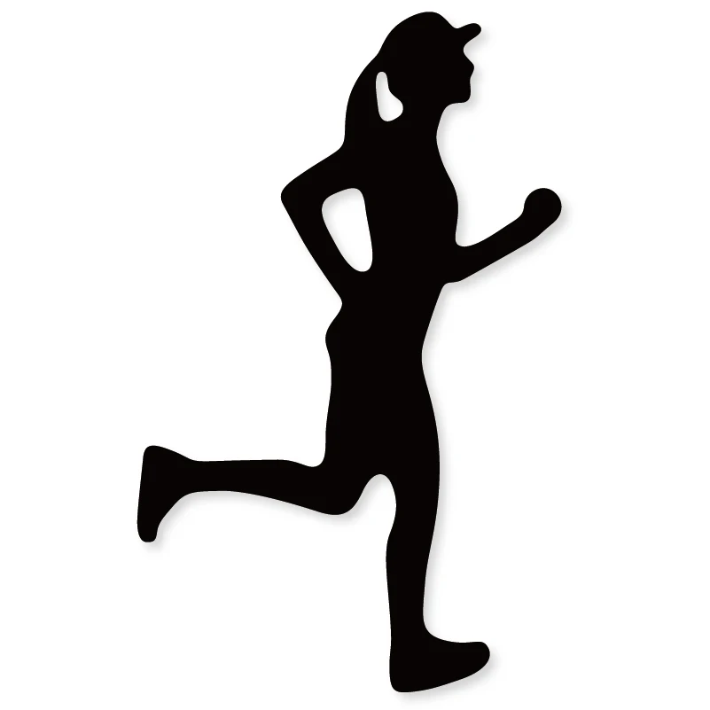 Swovo бегущая женщина металлические режущие штампы трафареты для Скрапбукинг