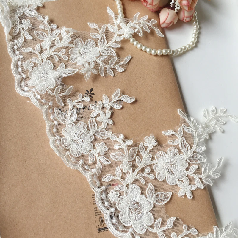 5 ярдов высокое качество блестящие красивые кружевные платья для невесты!