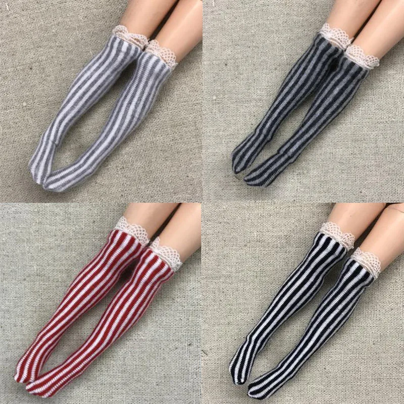 1 пара милых 1/6 кукольных чулок для Blyth Pullip Barbies Momoko Azone кукла Licca носки аксессуары