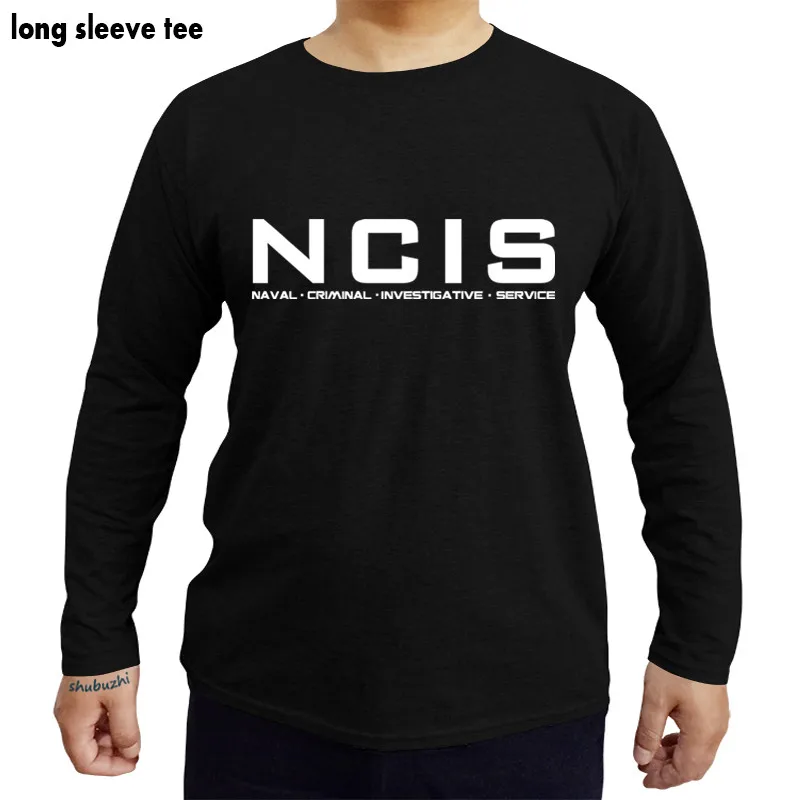Футболка NCIS Полицейская телешоу крутой логотип 100% хлопок shubuzhi мужские хлопковые