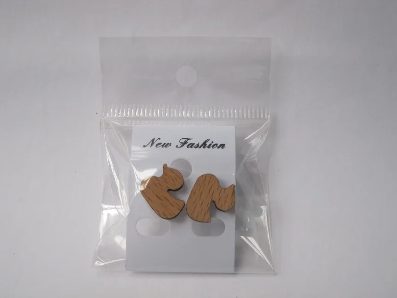 Деревянные серьги гвоздики хорошего качества ювелирные изделия|jewlery charms|earrings