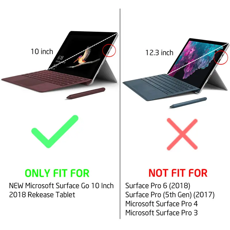 Для Surface Go чехол 10 дюймов i-Blason Cosmo мраморный Блестящий Защитный чехол-бампер с держателем для ручки, совместим с клавиатурой