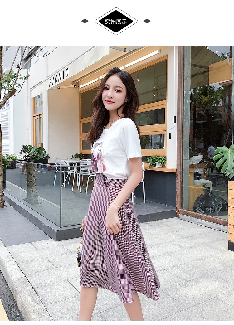 Женский комплект из двух предметов короткая футболка с буквенным принтом топы и