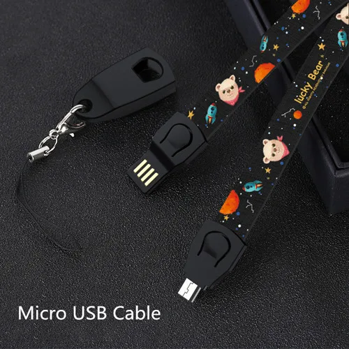 BL-micro USB ремешок для мобильного телефона с рисунком милого кота талреп ручной дл Blackview R6 Lite P6000 P2 Lite BV7000 Pro A20 S6 BV9600 Pro - Цвет: BL-micro