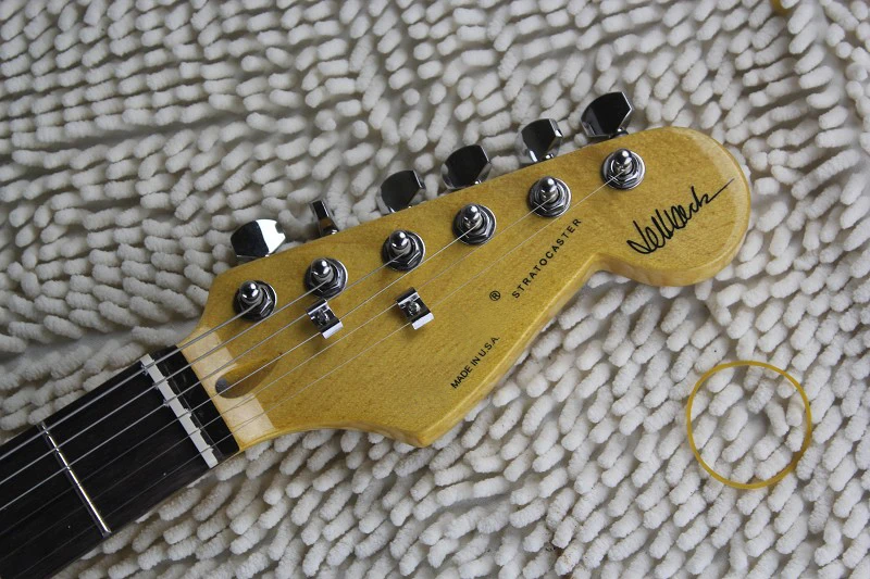 Заводская цена оптовая продажа на заказ тело художника Подпись SSS Stratocaster Зеленый