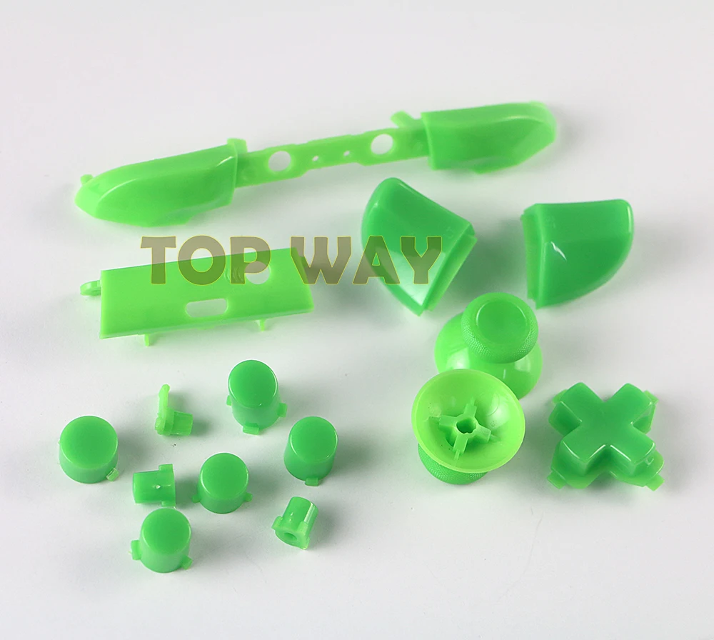 50sets/lot Plastic RB LB Bumper RT LT Trigger Buttons Mod Kit For Microsoft Xbox One S Slim Controller Analog Stick Dpad